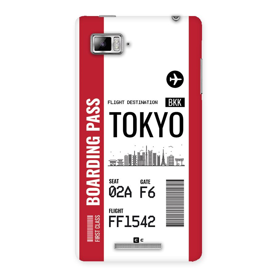 Tokyo Boarding Pass Back Case for Lenovo Vibe Z K910