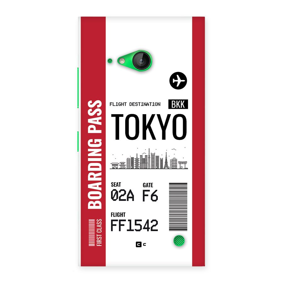 Tokyo Boarding Pass Back Case for Lumia 730