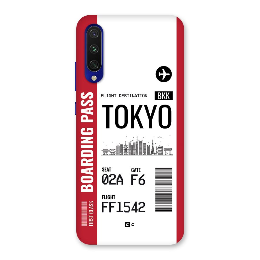 Tokyo Boarding Pass Back Case for Mi A3