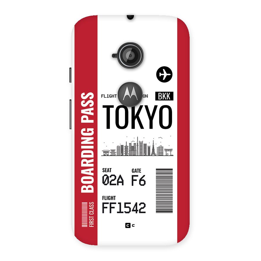 Tokyo Boarding Pass Back Case for Moto E 2nd Gen