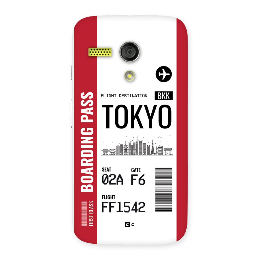 Tokyo Boarding Pass Back Case for Moto G