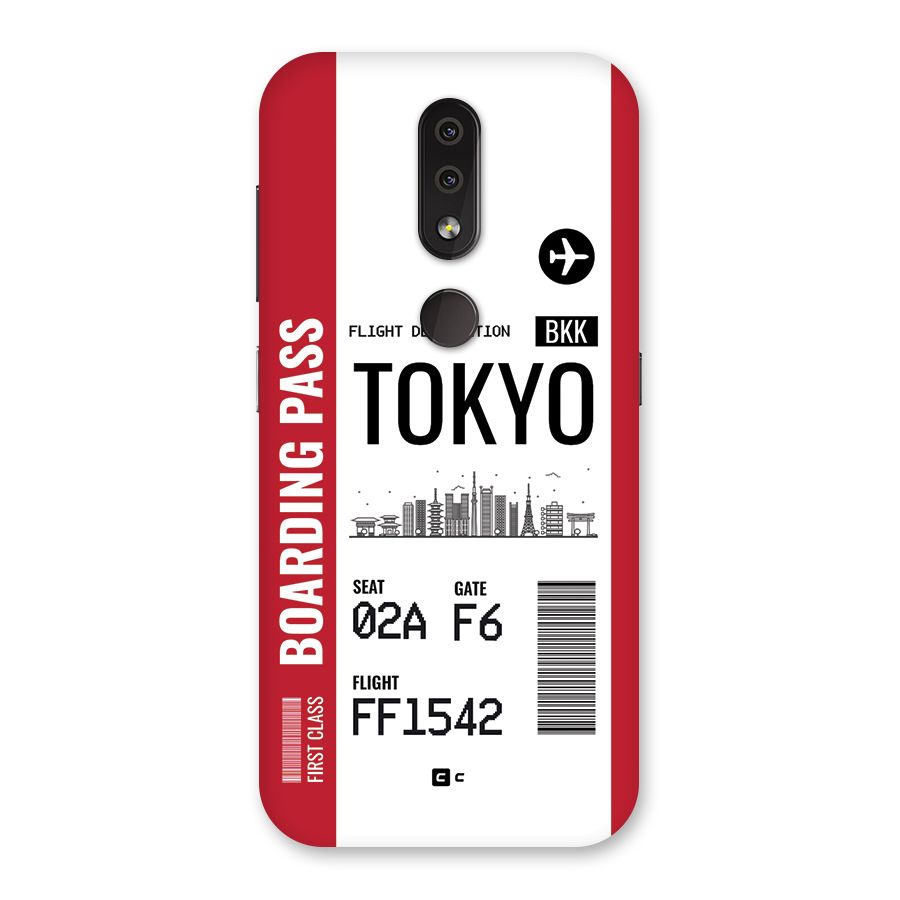 Tokyo Boarding Pass Back Case for Nokia 4.2
