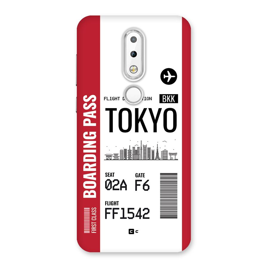 Tokyo Boarding Pass Back Case for Nokia 6.1 Plus