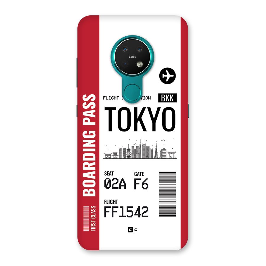 Tokyo Boarding Pass Back Case for Nokia 7.2