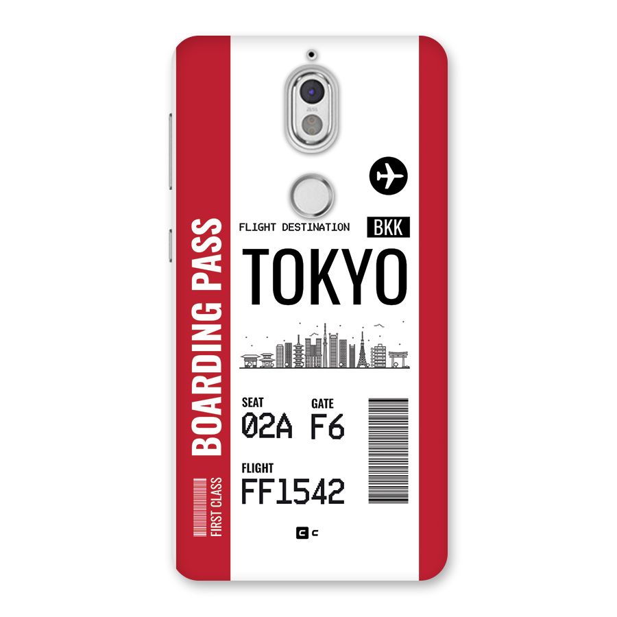 Tokyo Boarding Pass Back Case for Nokia 7