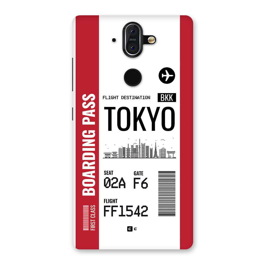Tokyo Boarding Pass Back Case for Nokia 8 Sirocco