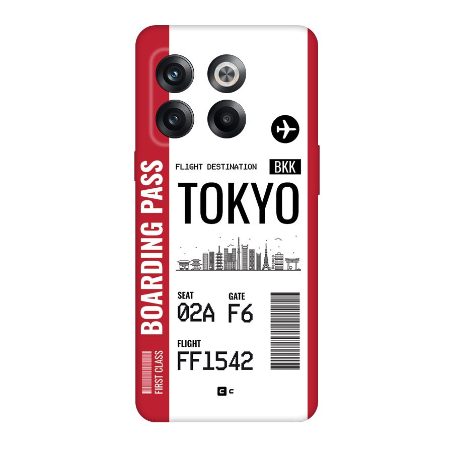 Tokyo Boarding Pass Back Case for OnePlus 10T