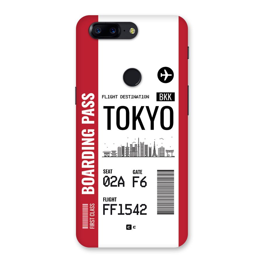 Tokyo Boarding Pass Back Case for OnePlus 5T