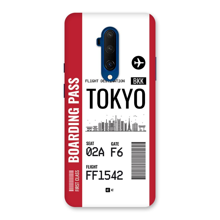 Tokyo Boarding Pass Back Case for OnePlus 7T Pro