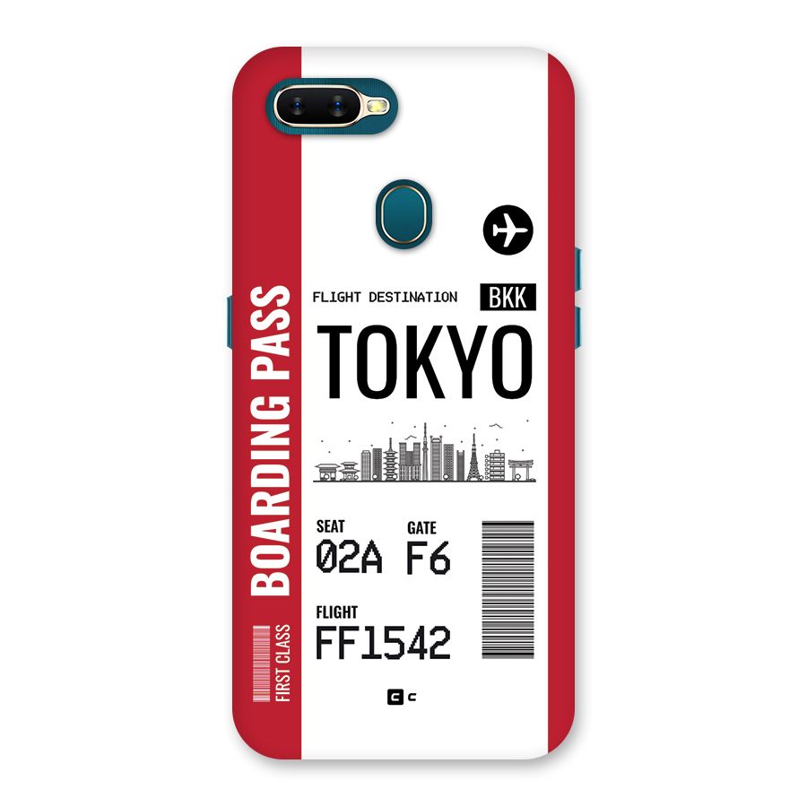 Tokyo Boarding Pass Back Case for Oppo A12s