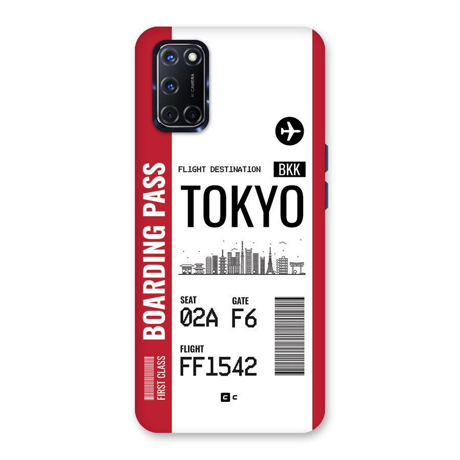 Tokyo Boarding Pass Back Case for Oppo A52