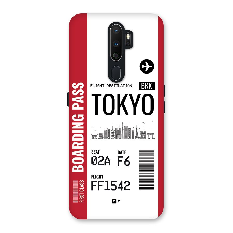 Tokyo Boarding Pass Back Case for Oppo A5 (2020)