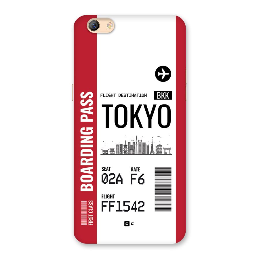 Tokyo Boarding Pass Back Case for Oppo F3 Plus