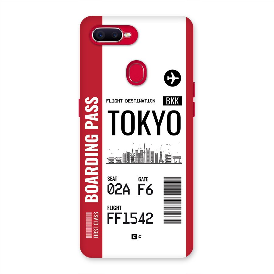 Tokyo Boarding Pass Back Case for Oppo F9 Pro