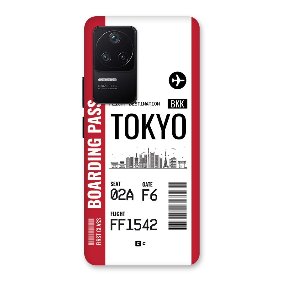 Tokyo Boarding Pass Back Case for Poco F4 5G