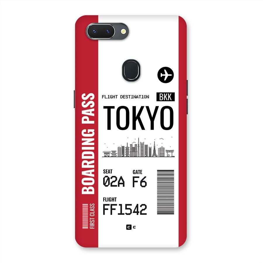 Tokyo Boarding Pass Back Case for Realme 2