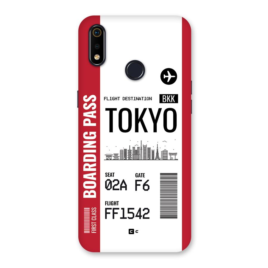 Tokyo Boarding Pass Back Case for Realme 3i