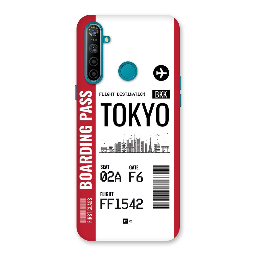 Tokyo Boarding Pass Back Case for Realme 5i
