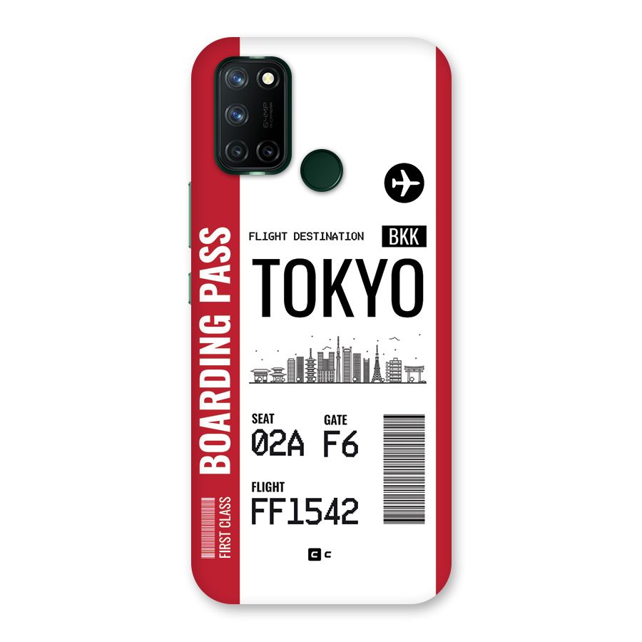Tokyo Boarding Pass Back Case for Realme 7i