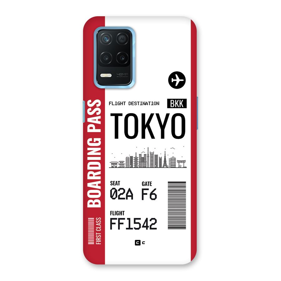 Tokyo Boarding Pass Back Case for Realme 8 5G