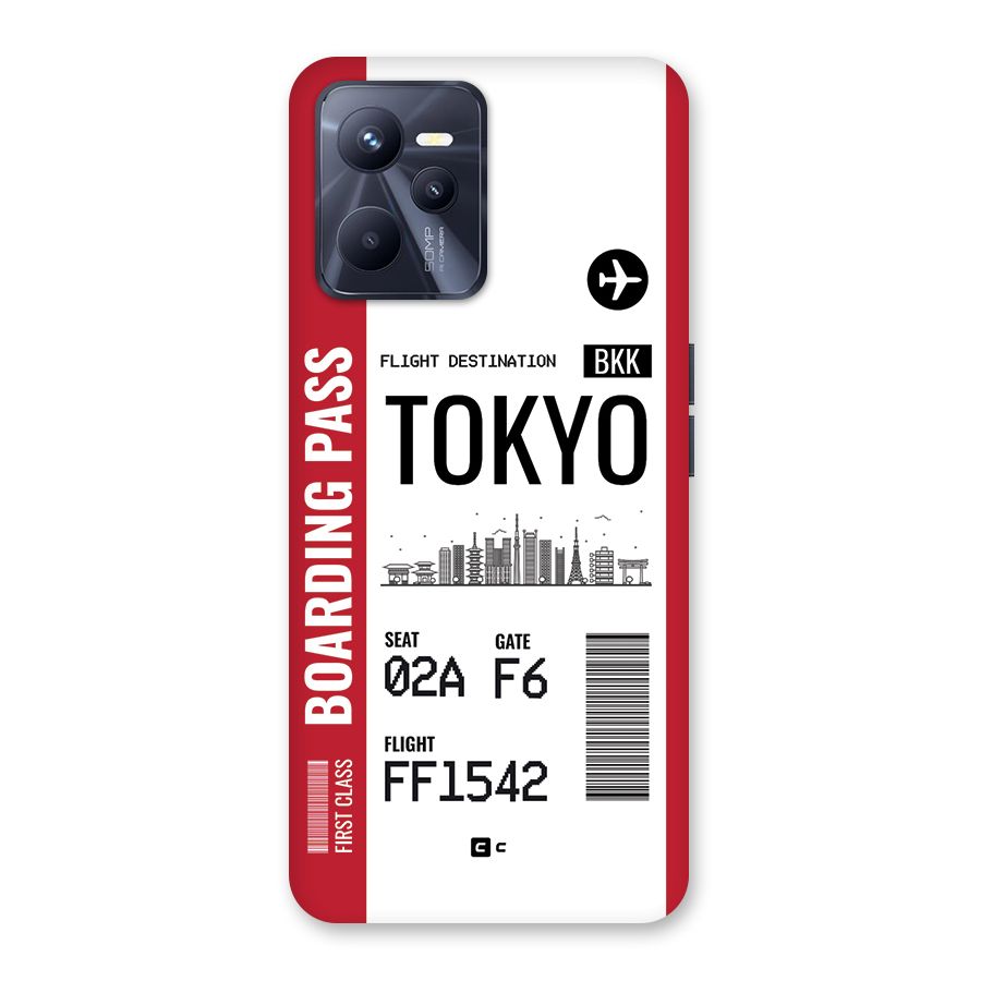 Tokyo Boarding Pass Back Case for Realme C35