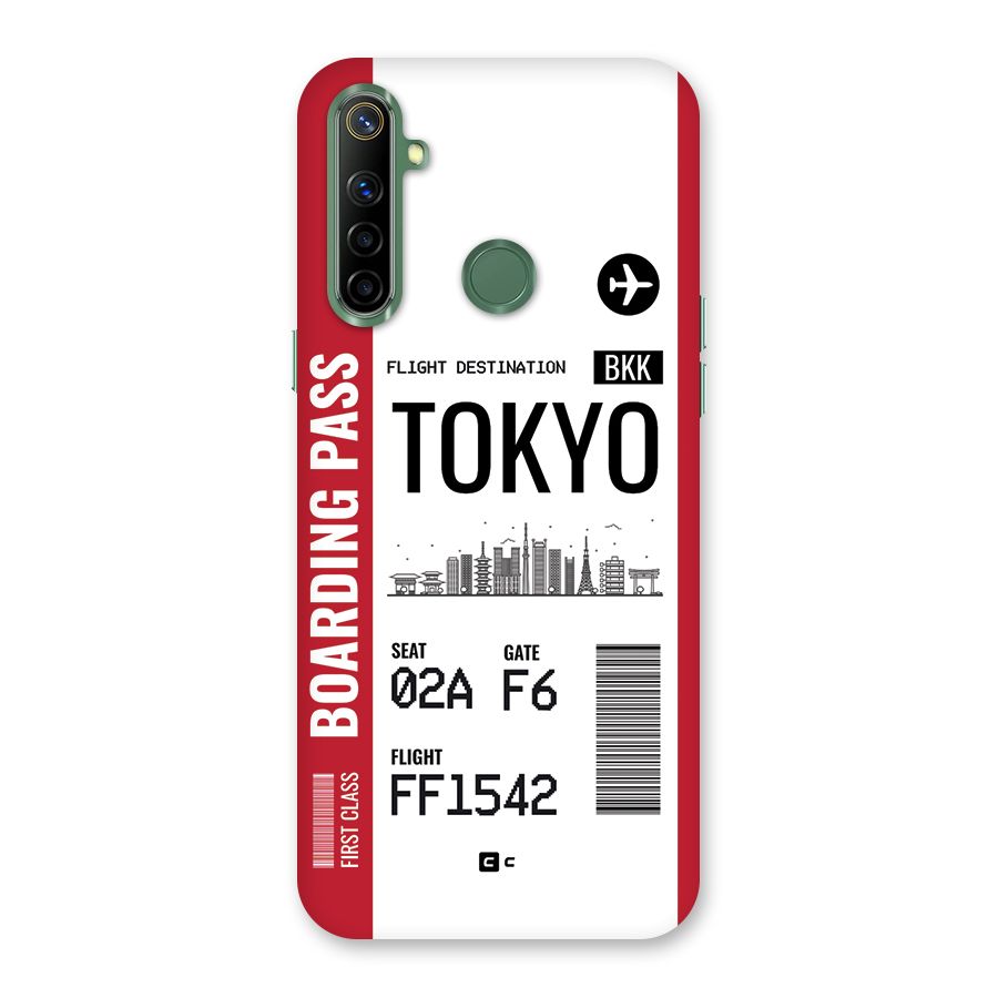 Tokyo Boarding Pass Back Case for Realme Narzo 10