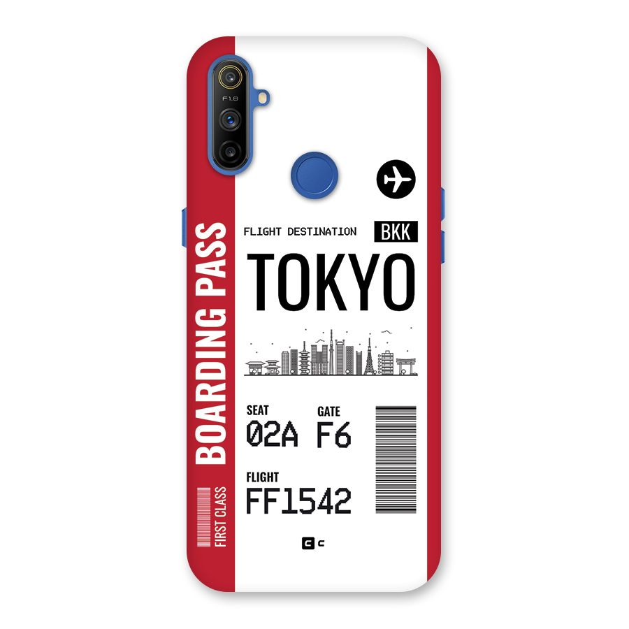 Tokyo Boarding Pass Back Case for Realme Narzo 10A