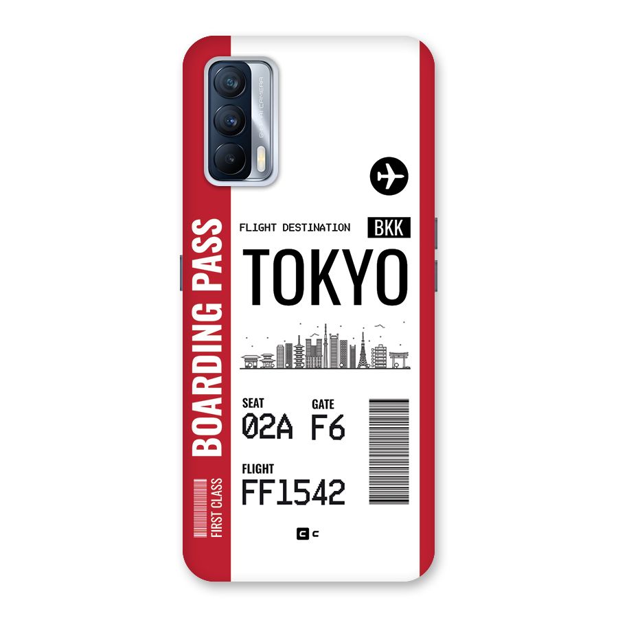 Tokyo Boarding Pass Back Case for Realme X7