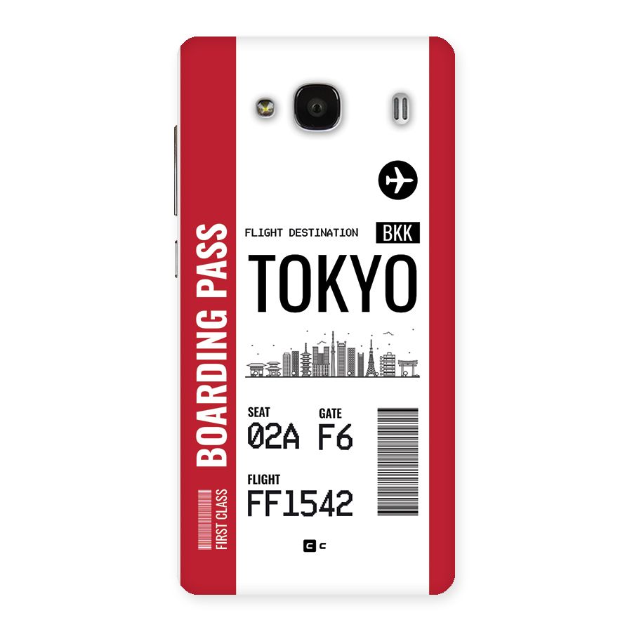 Tokyo Boarding Pass Back Case for Redmi 2