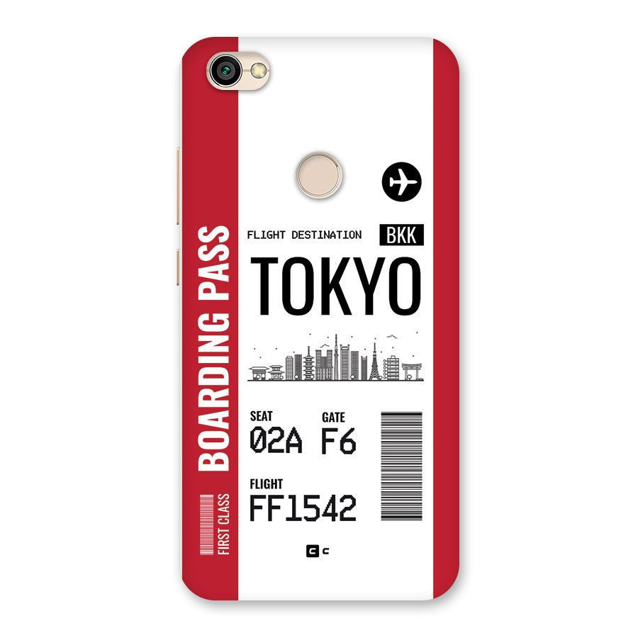 Tokyo Boarding Pass Back Case for Redmi Y1 2017