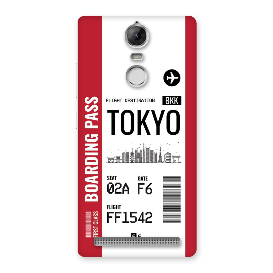 Tokyo Boarding Pass Back Case for Vibe K5 Note