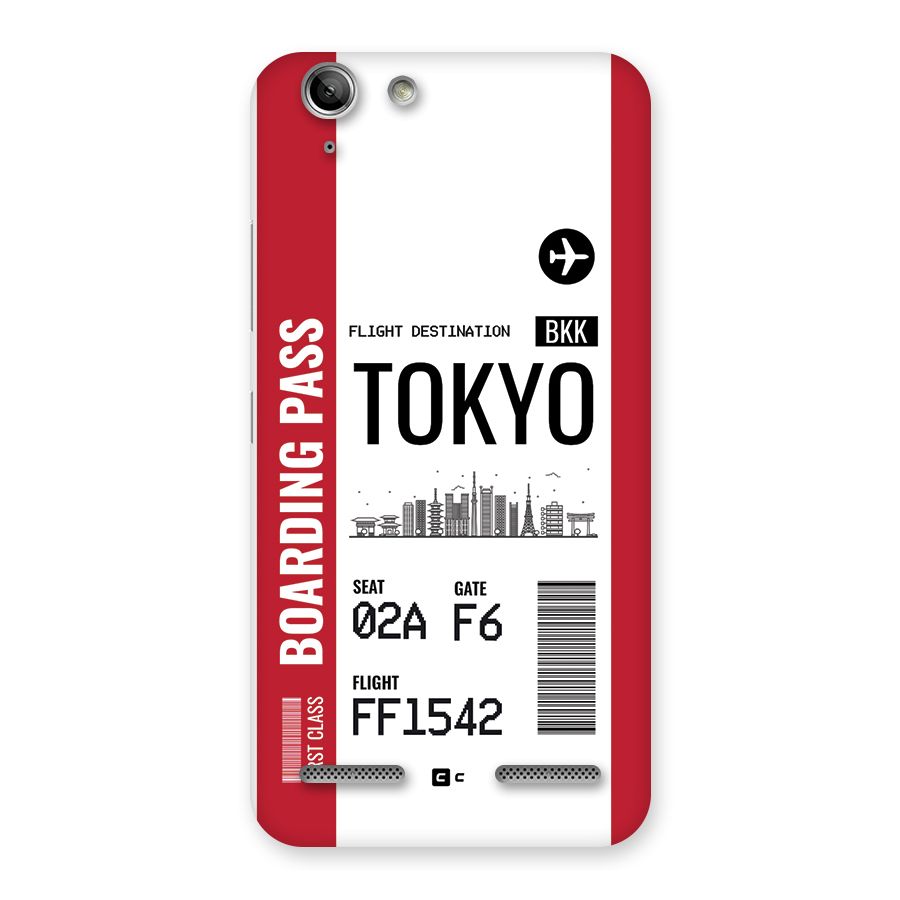 Tokyo Boarding Pass Back Case for Vibe K5 Plus