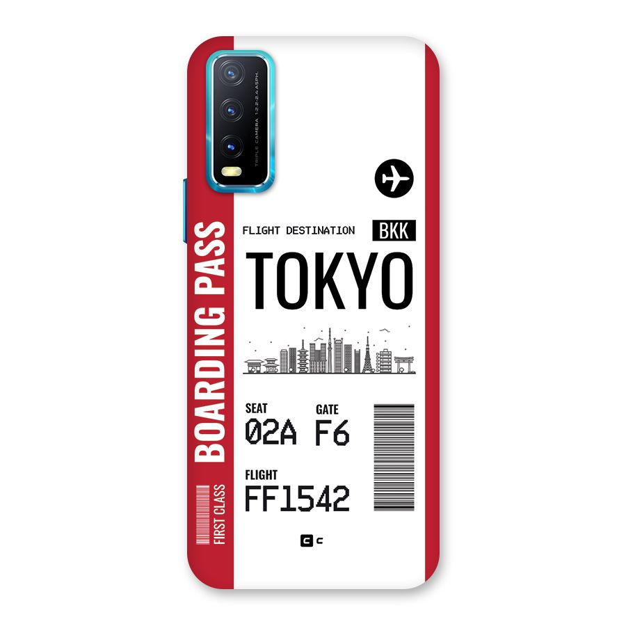 Tokyo Boarding Pass Back Case for Vivo Y20G