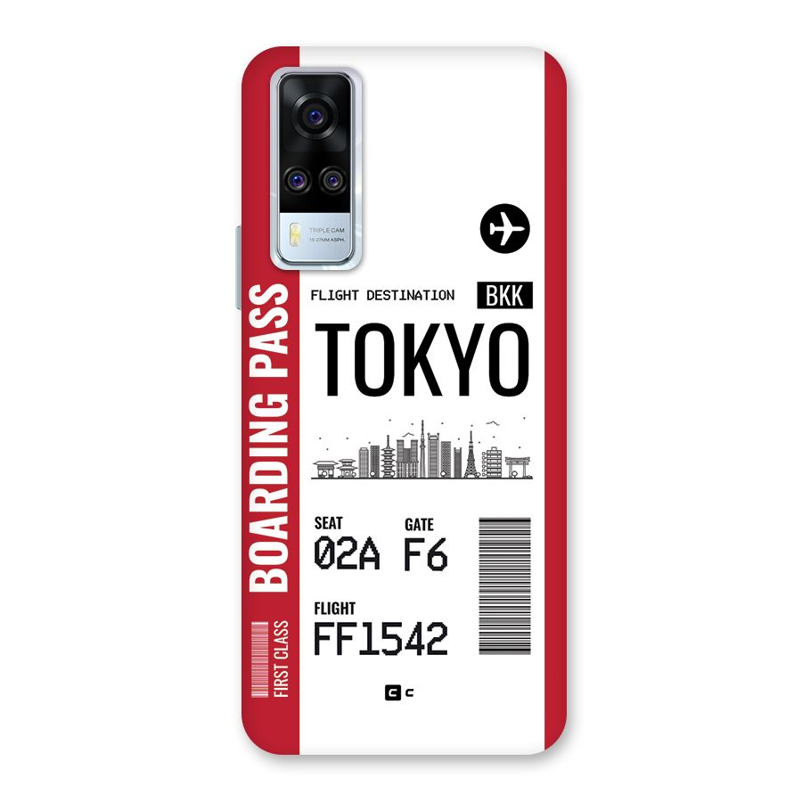 Tokyo Boarding Pass Back Case for Vivo Y31