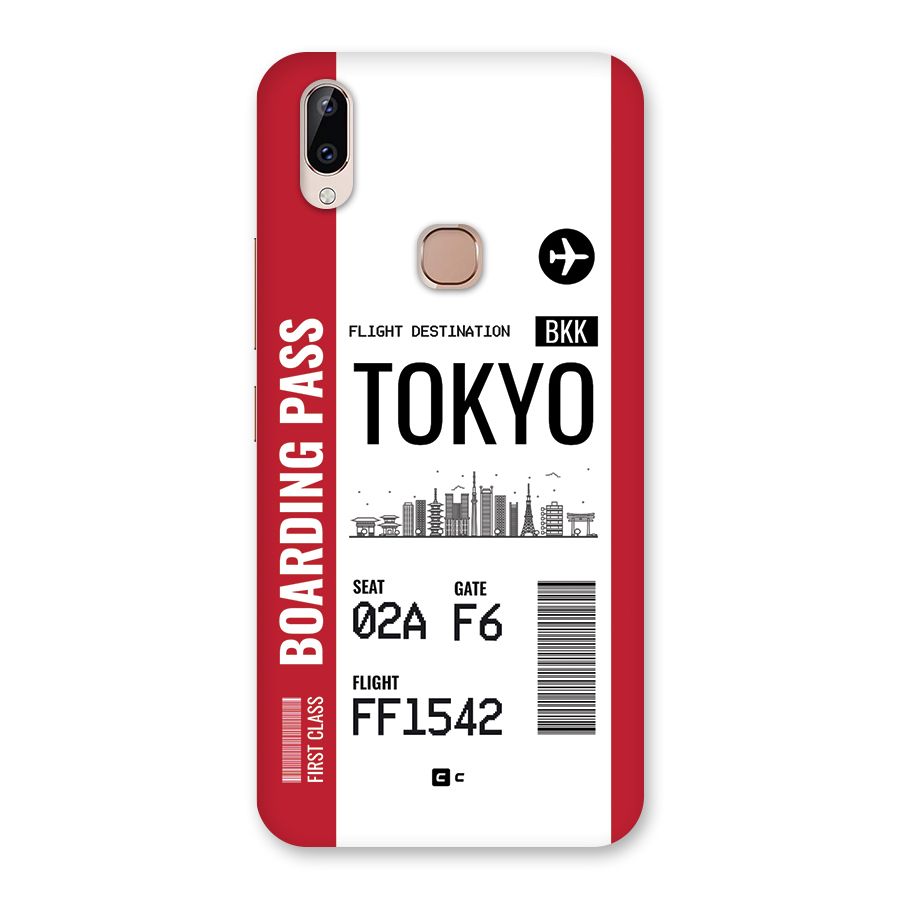 Tokyo Boarding Pass Back Case for Vivo Y83 Pro