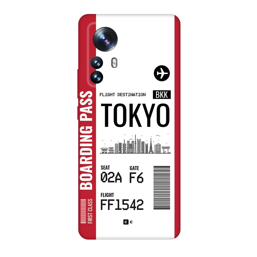 Tokyo Boarding Pass Back Case for Xiaomi 12 Pro