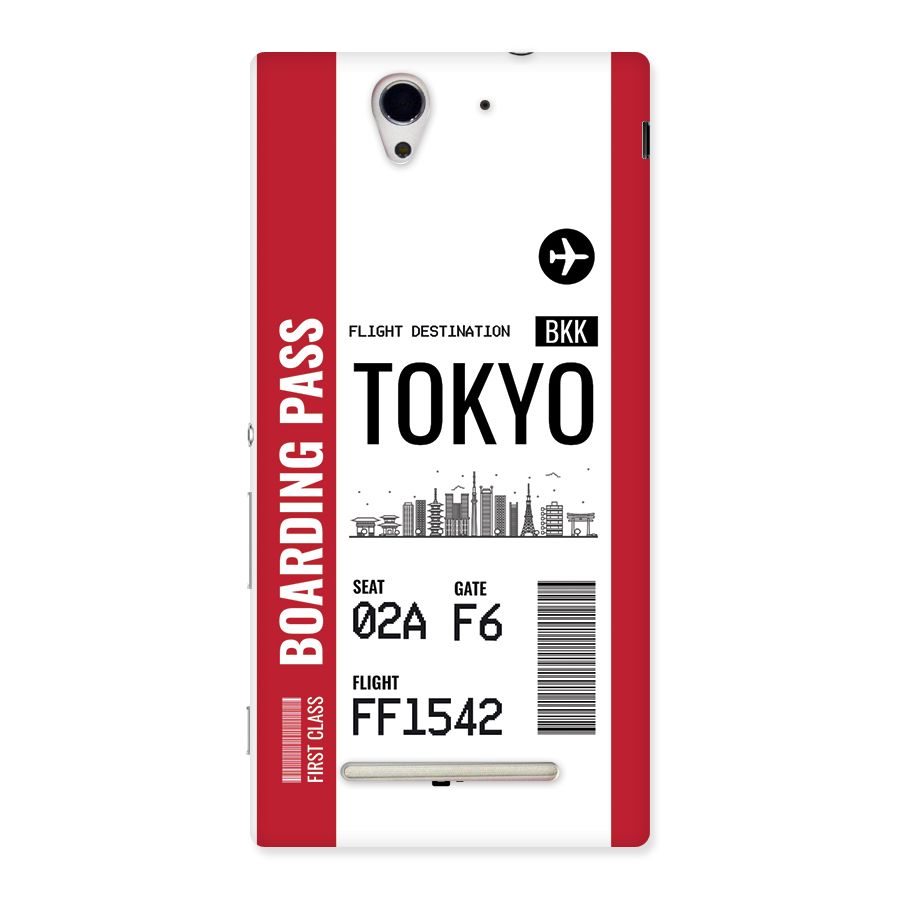 Tokyo Boarding Pass Back Case for Xperia C3