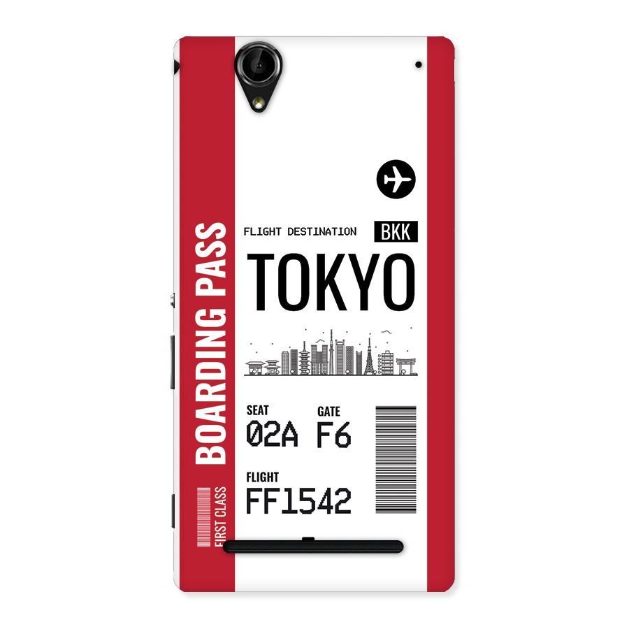 Tokyo Boarding Pass Back Case for Xperia T2