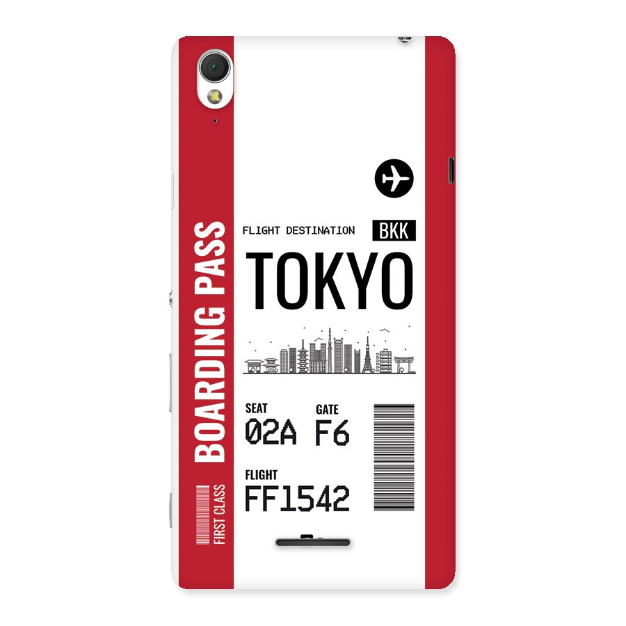 Tokyo Boarding Pass Back Case for Xperia T3