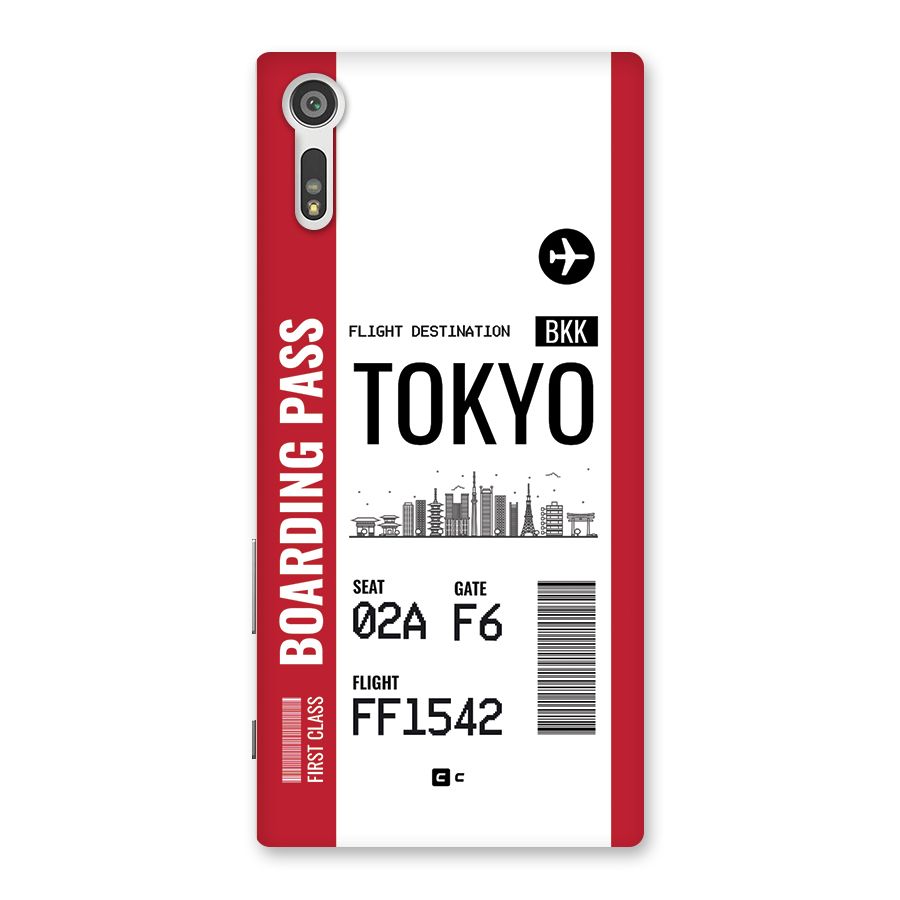 Tokyo Boarding Pass Back Case for Xperia XZ