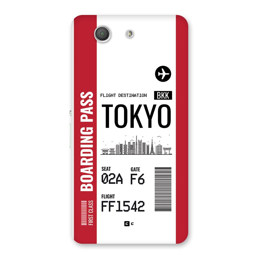 Tokyo Boarding Pass Back Case for Xperia Z3 Compact