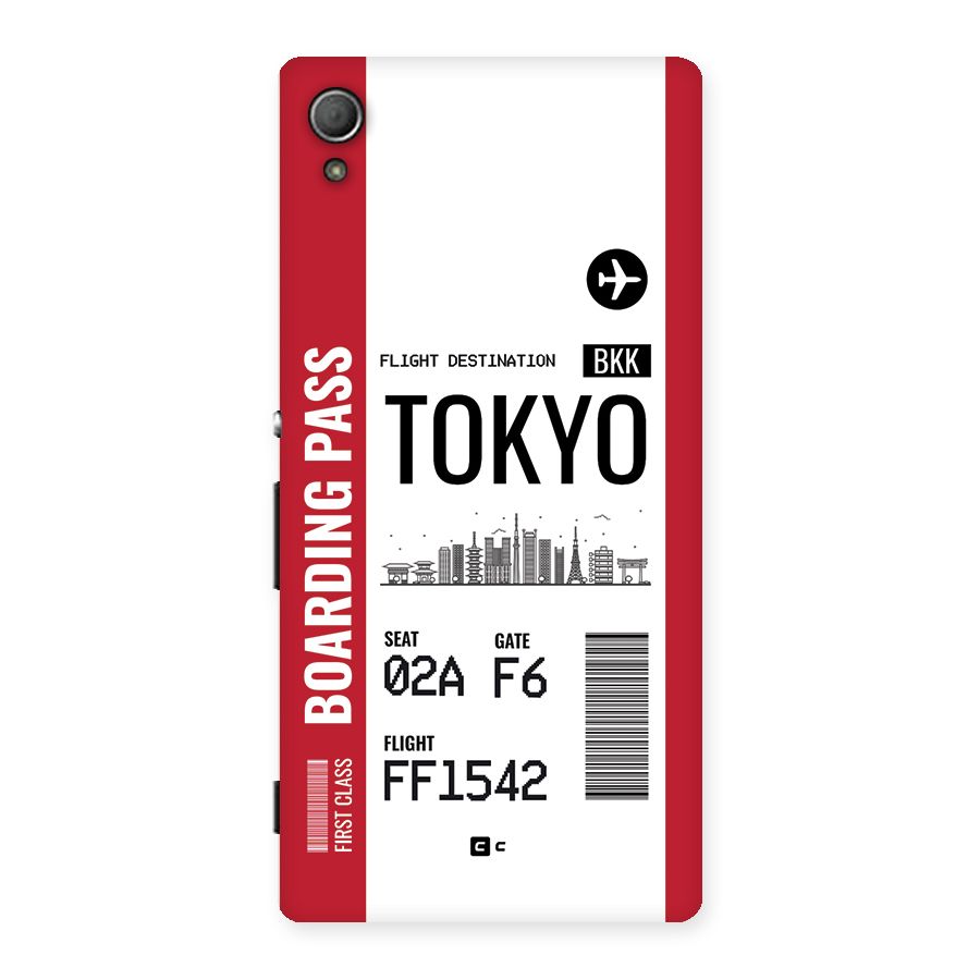 Tokyo Boarding Pass Back Case for Xperia Z4