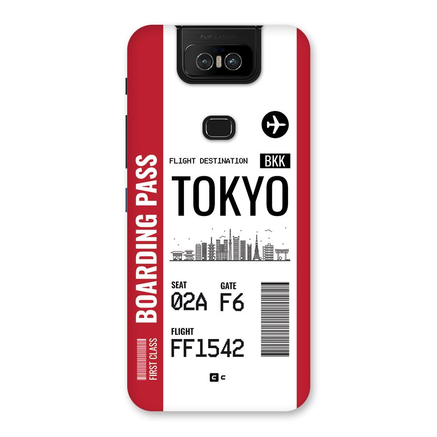 Tokyo Boarding Pass Back Case for Zenfone 6z