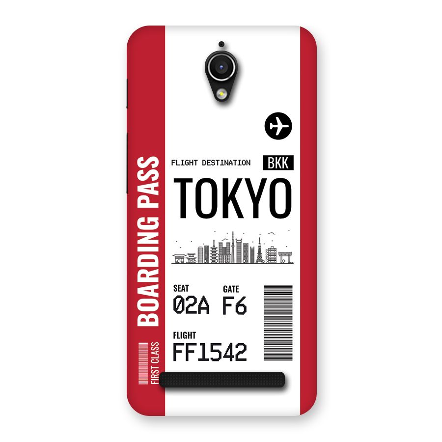 Tokyo Boarding Pass Back Case for Zenfone Go
