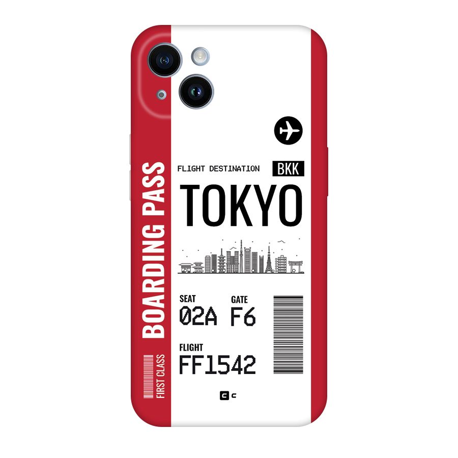 Tokyo Boarding Pass Back Case for iPhone 14