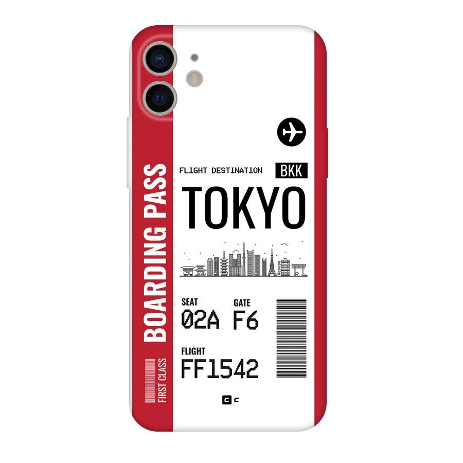 Tokyo Boarding Pass Back Case for iPhone 11