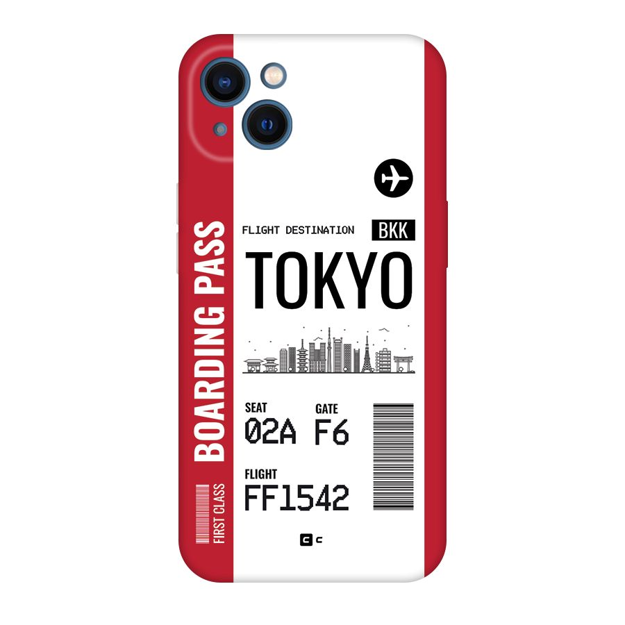 Tokyo Boarding Pass Back Case for iPhone 13