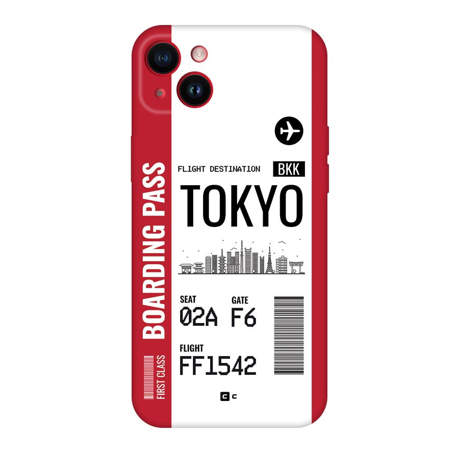 Tokyo Boarding Pass Back Case for iPhone 14 Plus