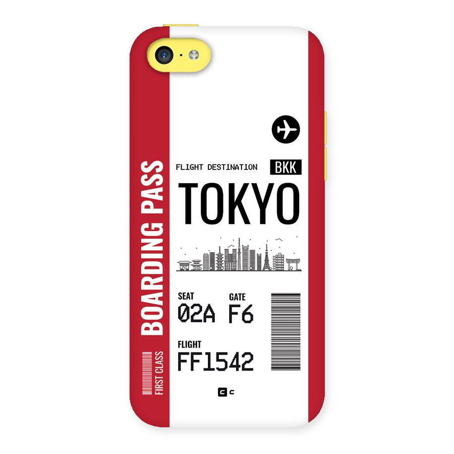 Tokyo Boarding Pass Back Case for iPhone 5C