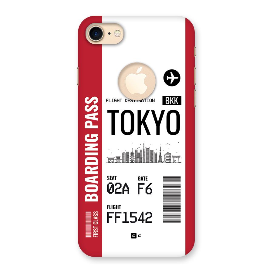Tokyo Boarding Pass Back Case for iPhone 7 Logo Cut